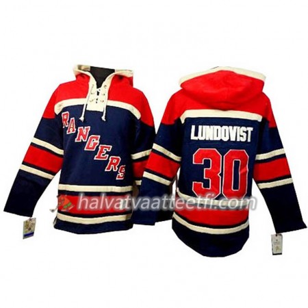 Miesten NHL New York Rangers Henrik Lundqvist 30 Sininen Sawyer Hooded Sweatshirt